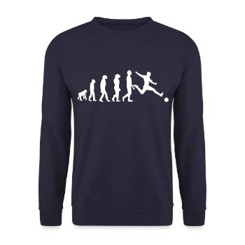 ÉVOLUTION FOOTBALL - Sweat-shirt Unisexe - marine - Devant - Alina (178cm) & Michal (187cm)