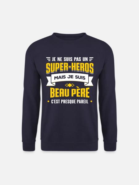 MEILLEUR BEAU-PÈRE - Sweat-shirt Unisexe - marine