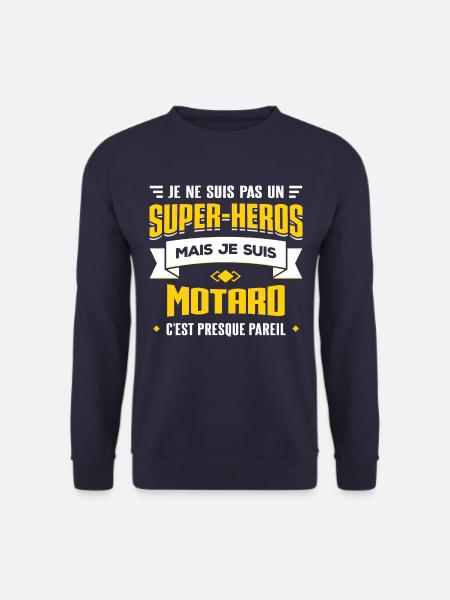 SUPER-HÉROS MOTARD - Sweat-shirt Unisexe - marine