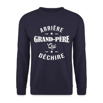 ARRIÈRE GRAND PÈRE QUI DECHIRE - Sweat-shirt Unisexe - marine - Devant - Alina (178cm) & Michal (187cm)