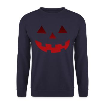 Pumpkin - Unisex Sweatshirt - navy - Front - Alina (178cm) & Michal (187cm)