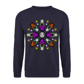 Matroschception - Unisex Pullover - Navy - Vorne - Alina (178cm) & Michal (187cm)
