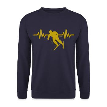 Heartbeat Ski Ski freestyle - Sweat-shirt Unisexe - marine - Devant - Alina (178cm) & Michal (187cm)