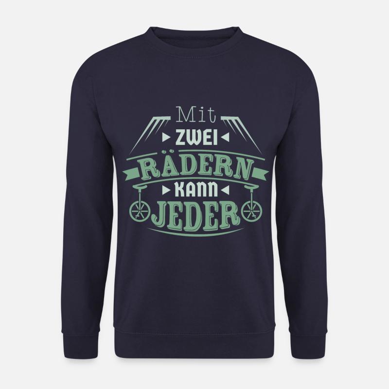 Einradfahrer fahren Einrad auf Unicycle - Unisex Pullover - Navy