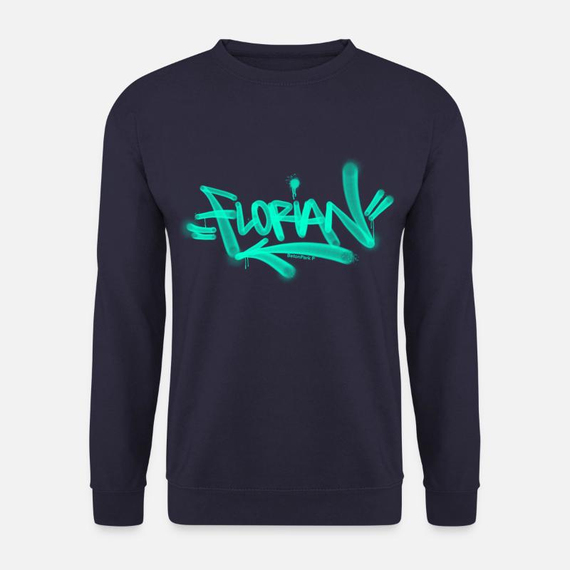 Florian Graffiti T Shirt - Unisex Pullover - Navy