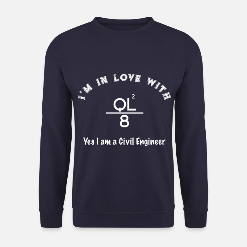 BauingenieurQL/8 Civil Engineer Love Moment - Unisex Pullover - Navy
