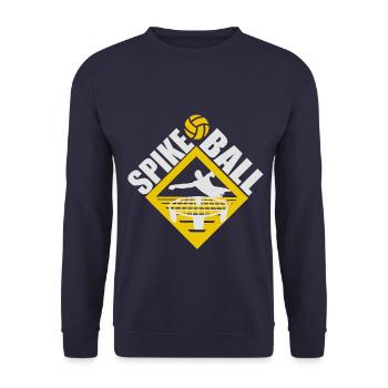 Spikeball Roundnet Rashball Slammo Slam - Unisex Pullover - Navy - Vorne - Alina (178cm) & Michal (187cm)