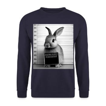 Conception amusante de lapin de Pâques pour les éleveurs de lapins - Sweat-shirt Unisexe - marine - Devant - Alina (178cm) & Michal (187cm)