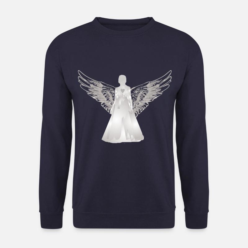 Engel Schutzengel mit Herz - Unisex Pullover - Navy