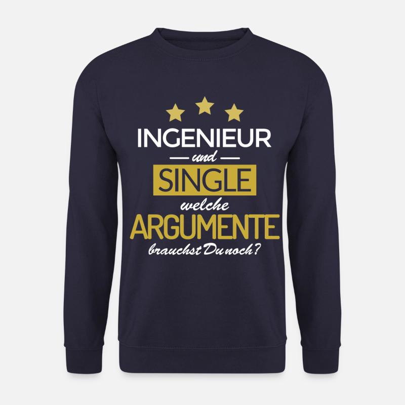 Engineer and single - Unisex Sweatshirt - navy