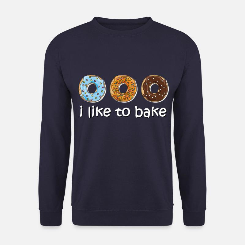 donuts i like bake - Unisex Pullover - Navy