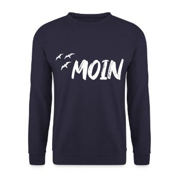 Moin harbor home north sea baltic sea gift idea - Unisex Sweatshirt - navy - Front - Alina (178cm) & Michal (187cm)