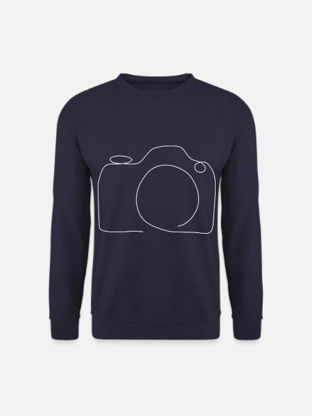 Appareil photo Photographe Photographie Nature Portrait Objectif - Sweat-shirt Unisexe - marine