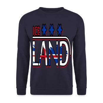Islande - Sweat-shirt Unisexe - marine - Devant - Alina (178cm) & Michal (187cm)