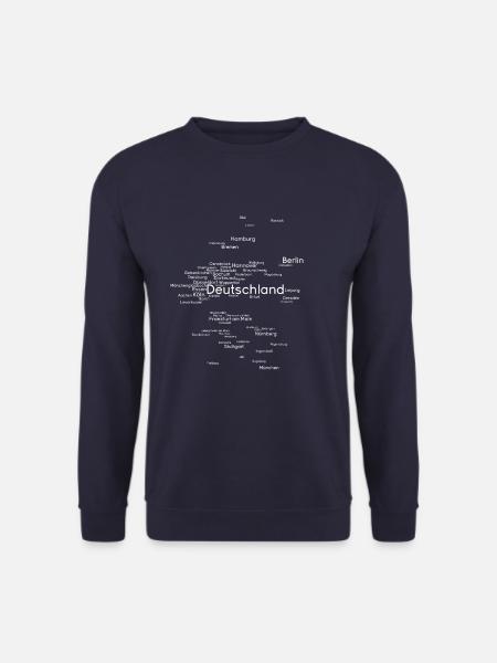 Deutschlandkarte - Unisex Pullover - Navy