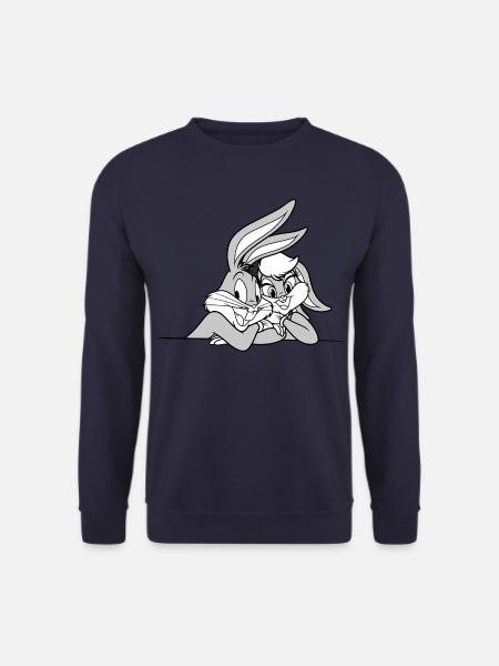 Looney Tunes Bugs Bunny und Lola - Unisex Pullover - Navy