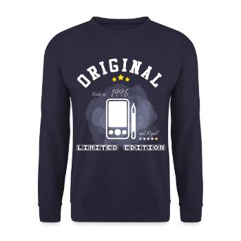 Year 1996 - Unisex Sweatshirt - navy - Front - Alina (178cm) & Michal (187cm)