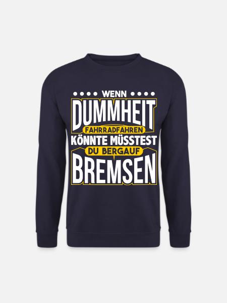 Fahrradfahrer Geschenk - Unisex Pullover - Navy