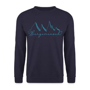 Homme de montagne, Escalade, Camping, Randonnée, Montagne - Sweat-shirt Unisexe - marine - Devant - Alina (178cm) & Michal (187cm)