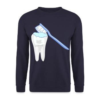 Icône de nettoyage difficile - Sweat-shirt Unisexe - marine - Devant - Alina (178cm) & Michal (187cm)
