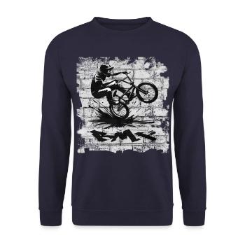 BMX - Unisex Pullover - Navy - Vorne - Alina (178cm) & Michal (187cm)