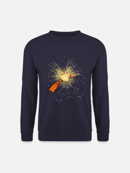 Pyro fireworks Trueno explosion - Unisex Sweatshirt - navy
