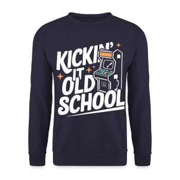 Arcade Arcade Slot Machine Gamer Gaming - Sweat-shirt Unisexe - marine - Devant - Alina (178cm) & Michal (187cm)