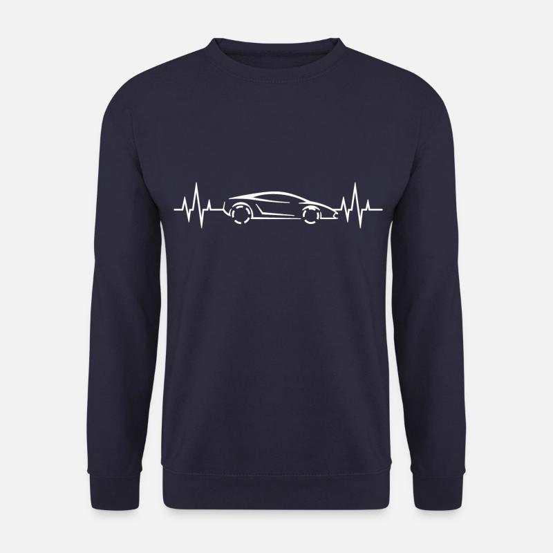 Herzschlag - Heartbeat - Sportwagen - Supercar - Unisex Pullover - Navy
