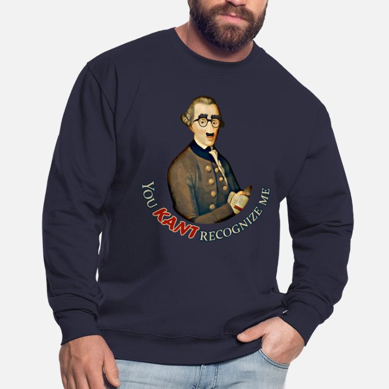 Funny Philosopher: Can't recognize Immanuel Kant Unisex Sweatshirt