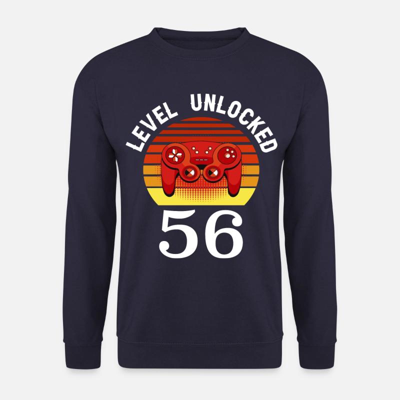 Level 56 unlocked 56 Birthday 56 years old - Unisex Sweatshirt - navy
