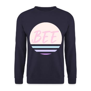 Rose abeille - Sweat-shirt Unisexe - marine - Devant - Alina (178cm) & Michal (187cm)