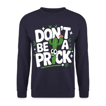 Cactus Cacti Desert Plant - Unisex Sweatshirt - navy - Front - Alina (178cm) & Michal (187cm)