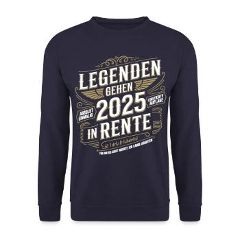 Legends to Retire in 2025 Limited Edition - Unisex Sweatshirt - navy - Front - Alina (178cm) & Michal (187cm)