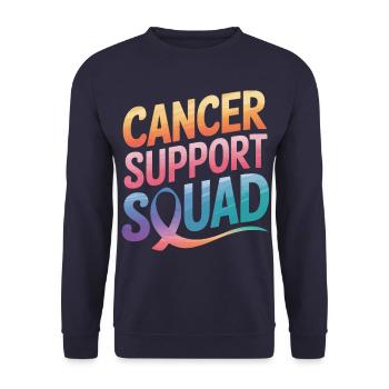 Sensibilisation au cancer Cancer Cancer du sein - Sweat-shirt Unisexe - marine - Devant - Alina (178cm) & Michal (187cm)