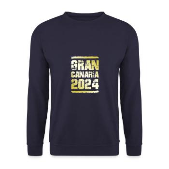 Gran Canaria 2024 Or - Sweat-shirt Unisexe - marine - Devant - Alina (178cm) & Michal (187cm)