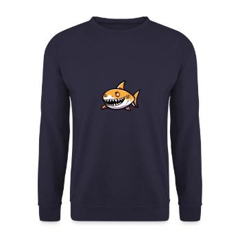 Requin Halloween Animal - Sweat-shirt Unisexe - marine - Devant - Alina (178cm) & Michal (187cm)