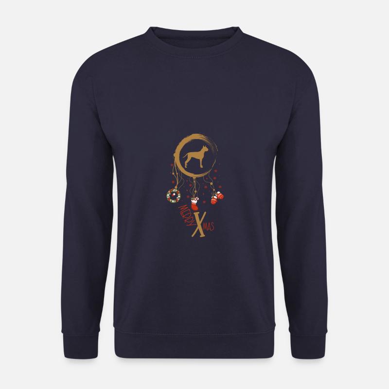 Boxer Weihnachten Weihnachtstraumfänger - Unisex Pullover - Navy