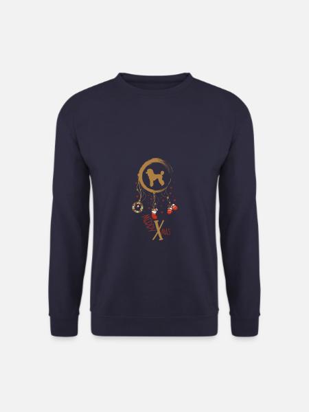 Pudel Weihnachten Weihnachtstraumfänger - Unisex Pullover - Navy