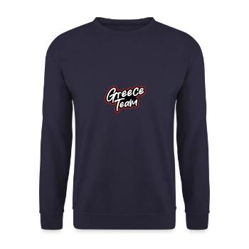 Greece Team - Unisex Sweatshirt - navy - Front - Alina (178cm) & Michal (187cm)