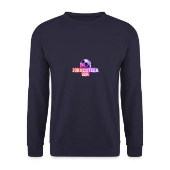 Palmiers de Formentera 2024 - Sweat-shirt Unisexe - marine - Devant - Alina (178cm) & Michal (187cm)