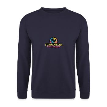 L’équipe de l’équipe de Formentera Party - Sweat-shirt Unisexe - marine - Devant - Alina (178cm) & Michal (187cm)