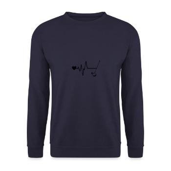 Golf Sport Pulse Love - Sweat-shirt Unisexe - marine - Devant - Alina (178cm) & Michal (187cm)
