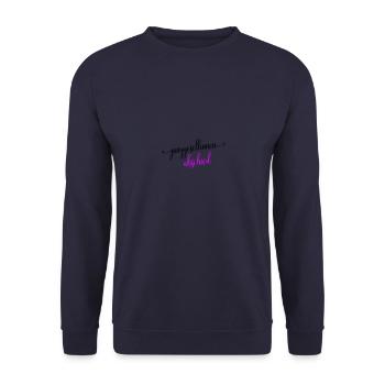 Hen Party Saying - Unisex Sweatshirt - navy - Front - Alina (178cm) & Michal (187cm)