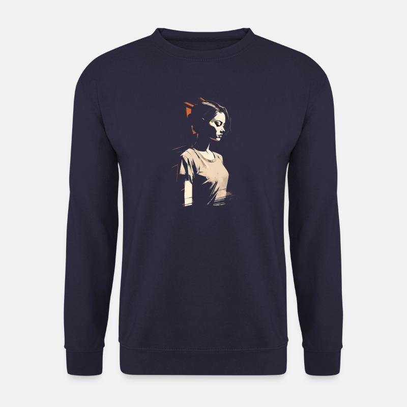 Perdu dans l’instant - Sweat-shirt Unisexe - marine