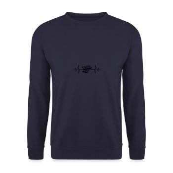 Chocolate Icon puls - Unisex Sweatshirt - navy - Front - Alina (178cm) & Michal (187cm)