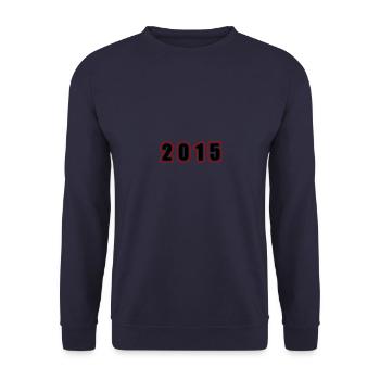 2015 Year Birthday - Unisex Sweatshirt - navy - Front - Alina (178cm) & Michal (187cm)