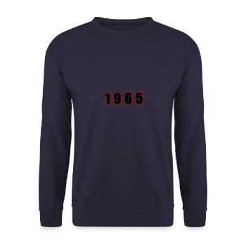 1965 Année Anniversaire - Sweat-shirt Unisexe - marine - Devant - Alina (178cm) & Michal (187cm)