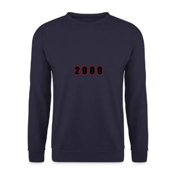 2000 Jahr Geburtstag - Unisex Pullover - Navy - Vorne - Alina (178cm) & Michal (187cm)