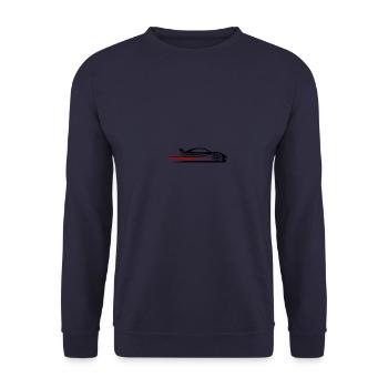 Car Racing Car Turbo - Unisex Sweatshirt - navy - Front - Alina (178cm) & Michal (187cm)