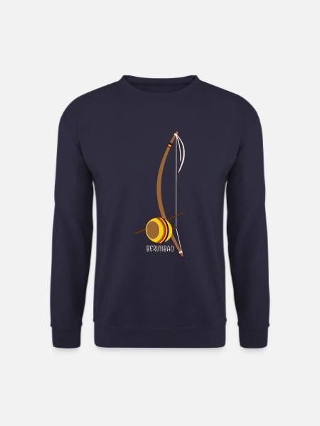 Capoeira Berimbau Instrument Music Power 2 - Unisex Pullover - Navy